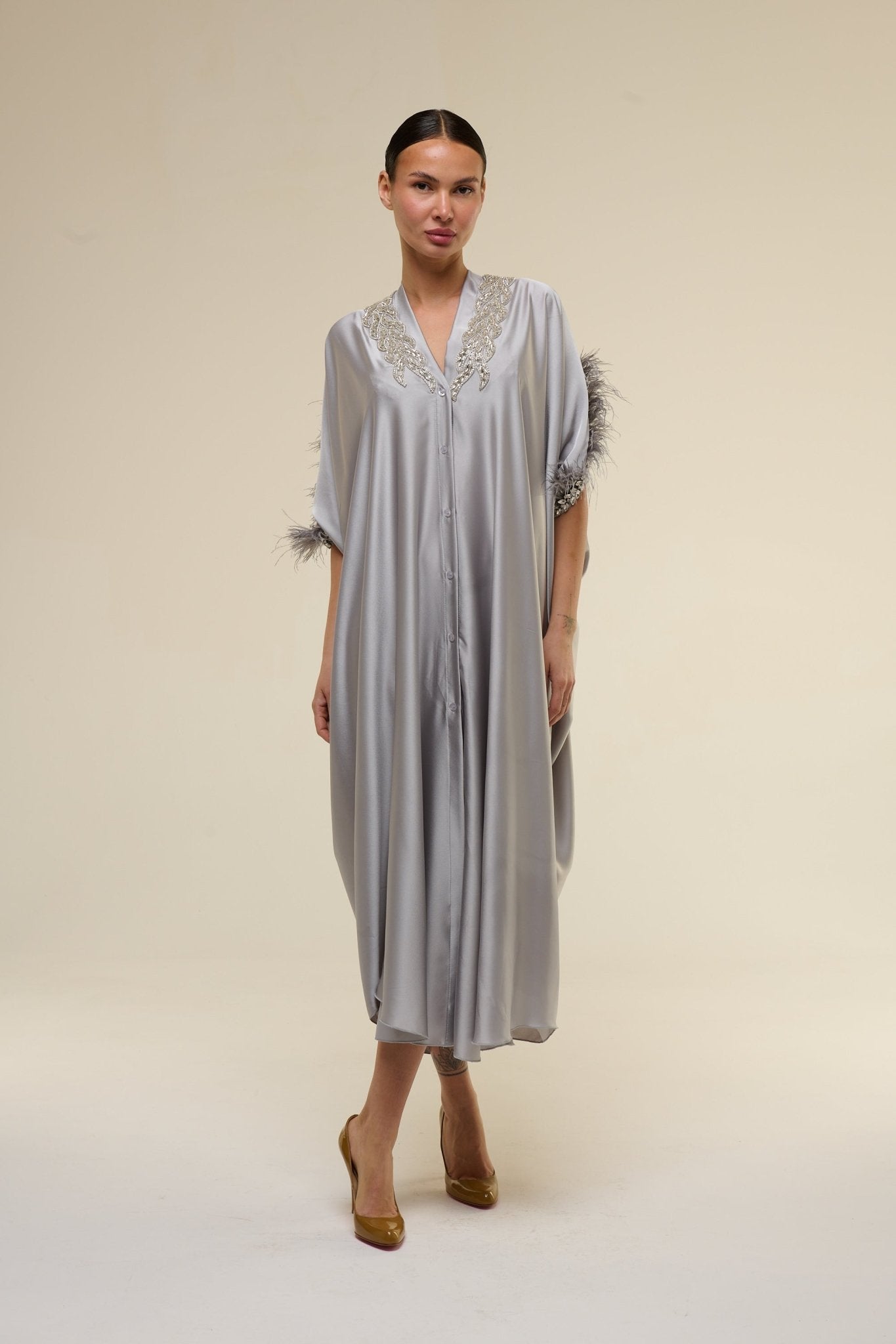 Caftano Gioiello Grigio - 22 Spazio Boutique