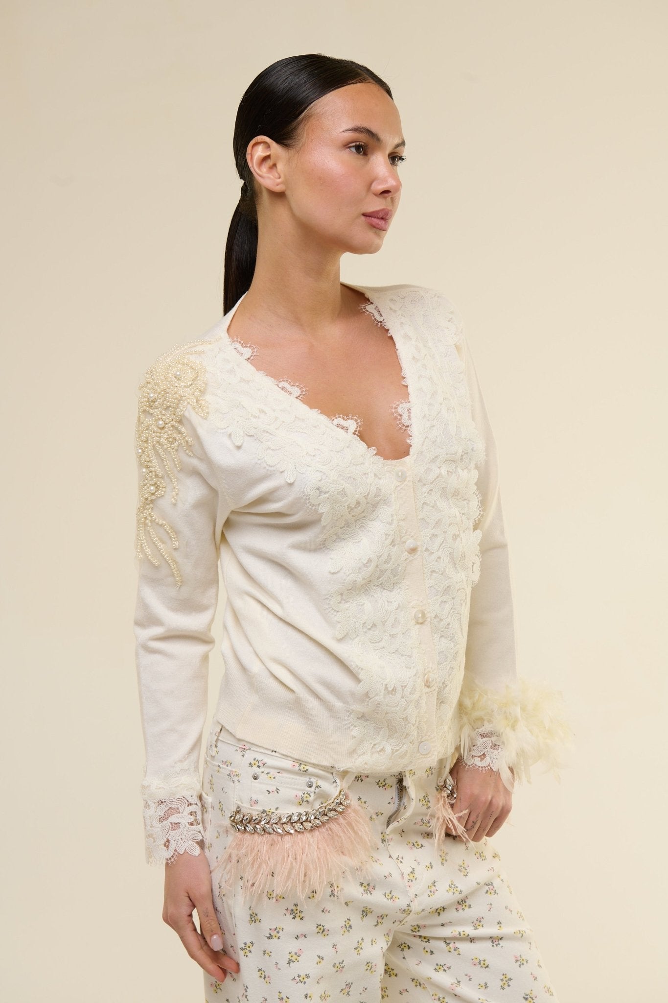 Cardigan Plume Gaia - 22 Spazio Boutique