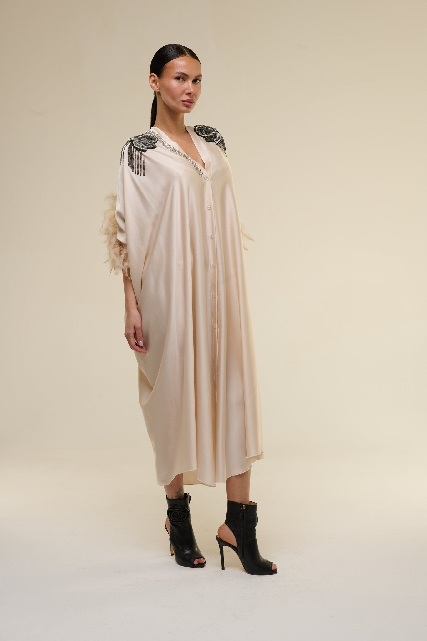 Caftano Gioiello Champagne - 22 Spazio Boutique