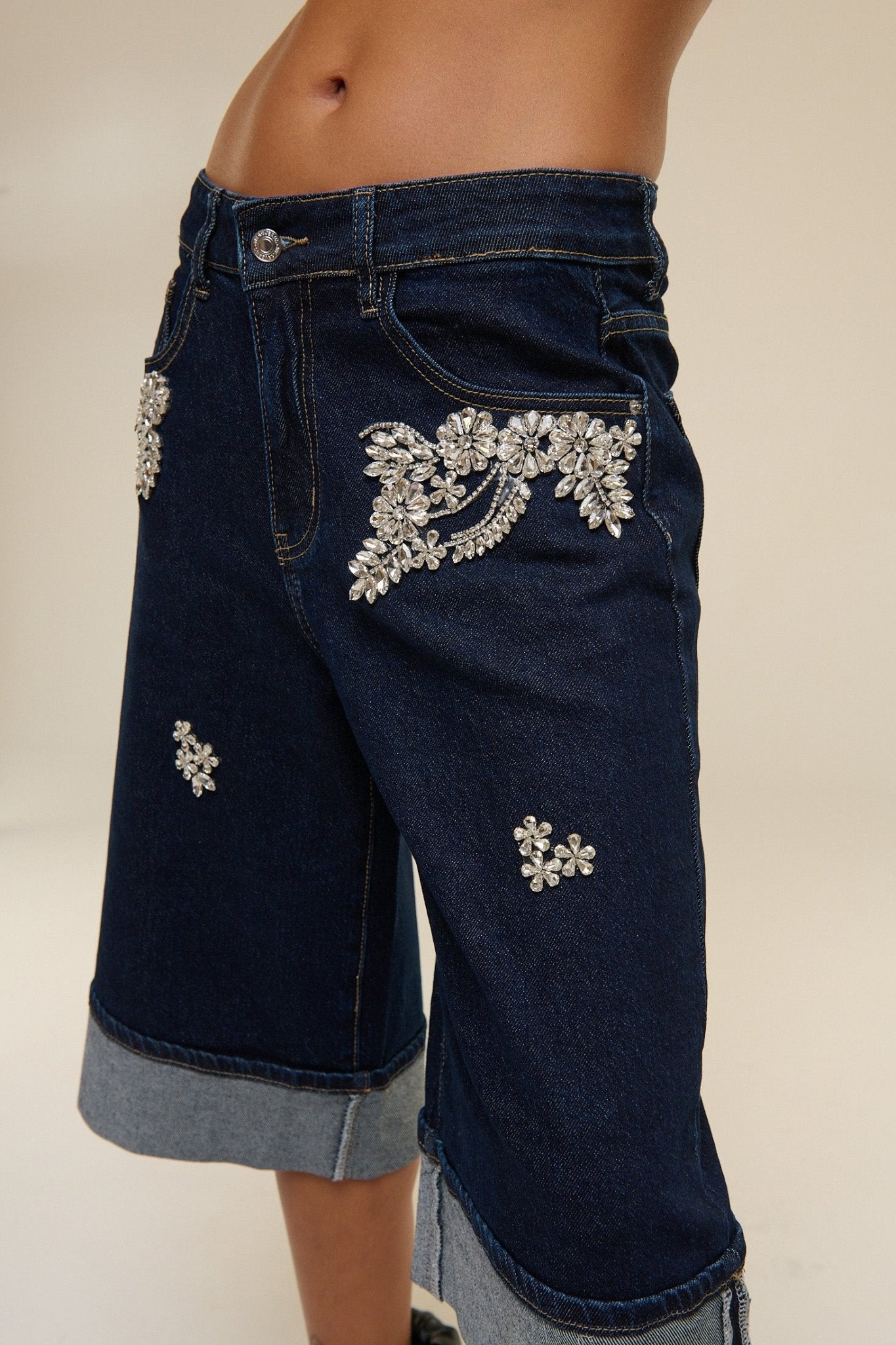 Bermuda Jeans Crystal - 22 Spazio Boutique