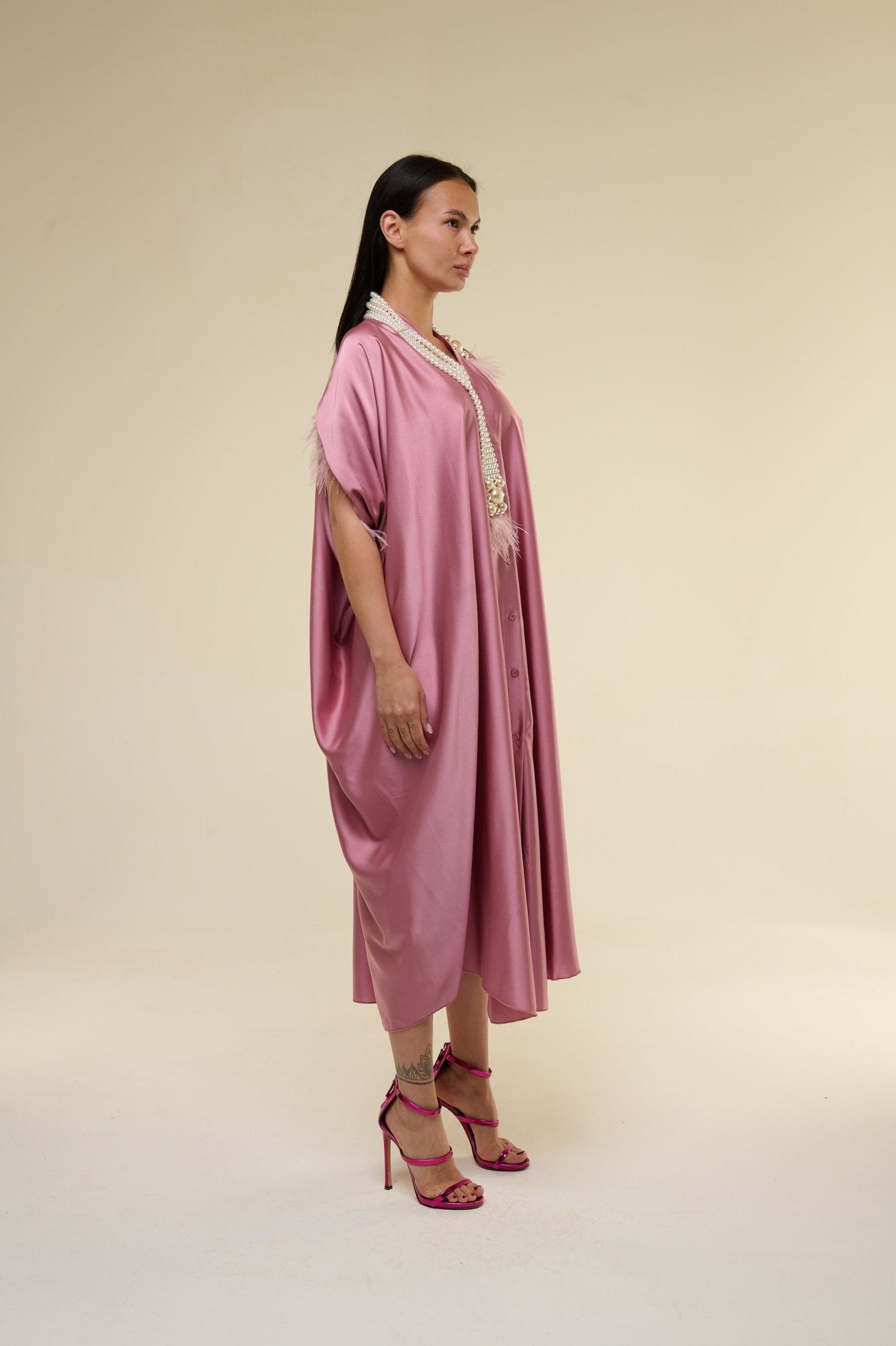 Caftano Rosato Perle - 22 Spazio Boutique