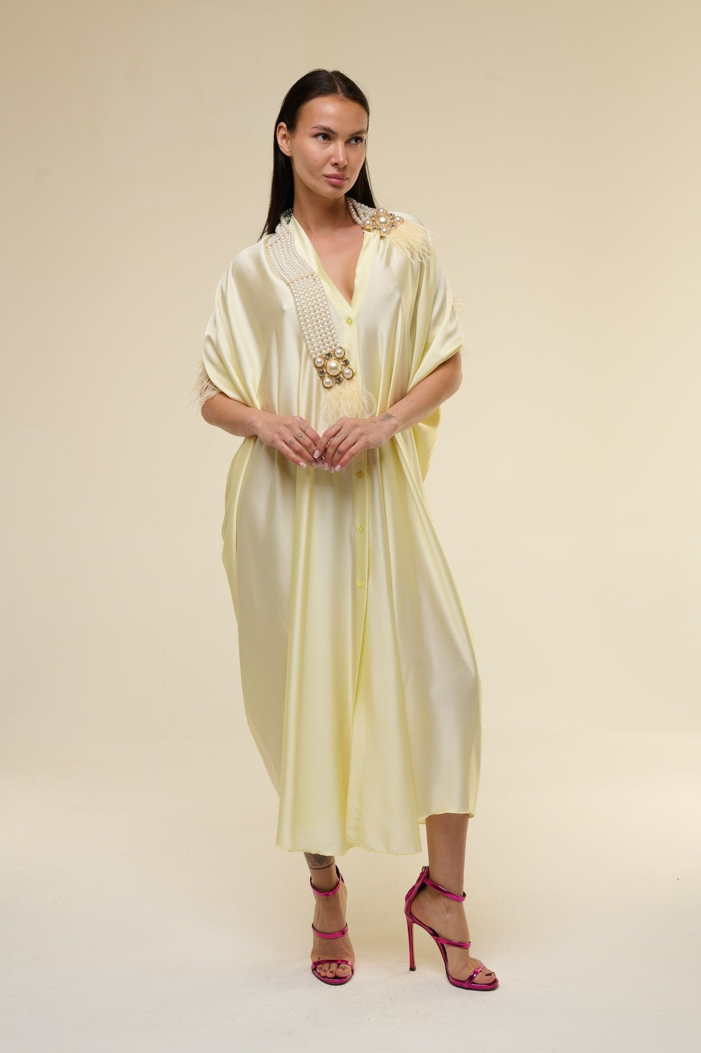 Caftano Giallo Perle - 22 Spazio Boutique
