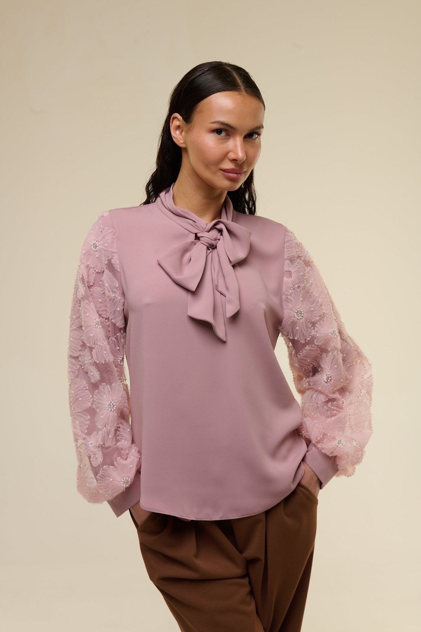 Camicia Pink Flower - 22 Spazio Boutique