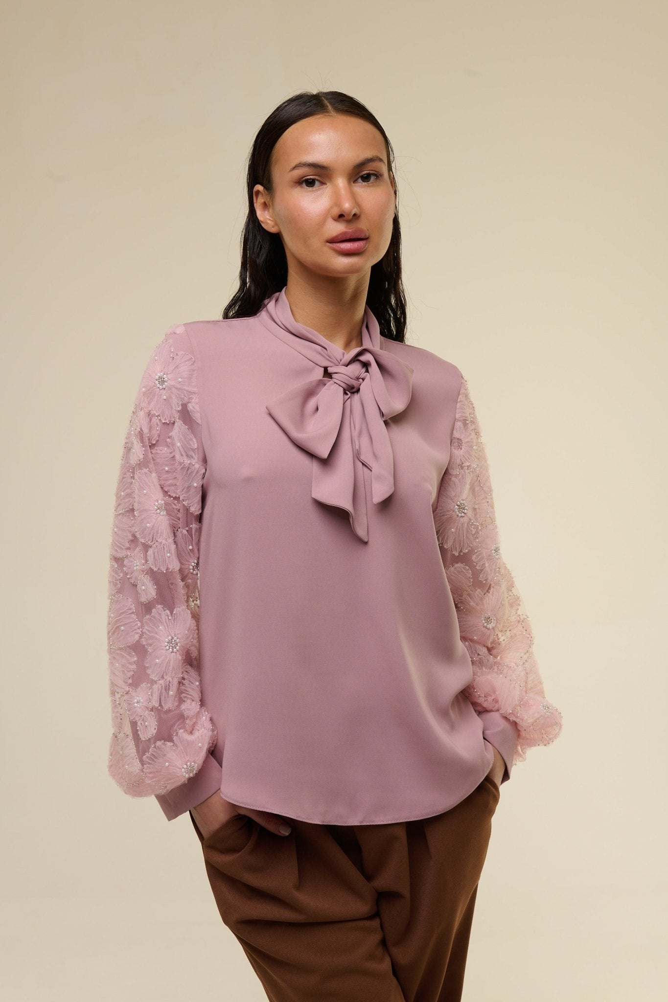 Camicia Pink Flower - 22 Spazio Boutique