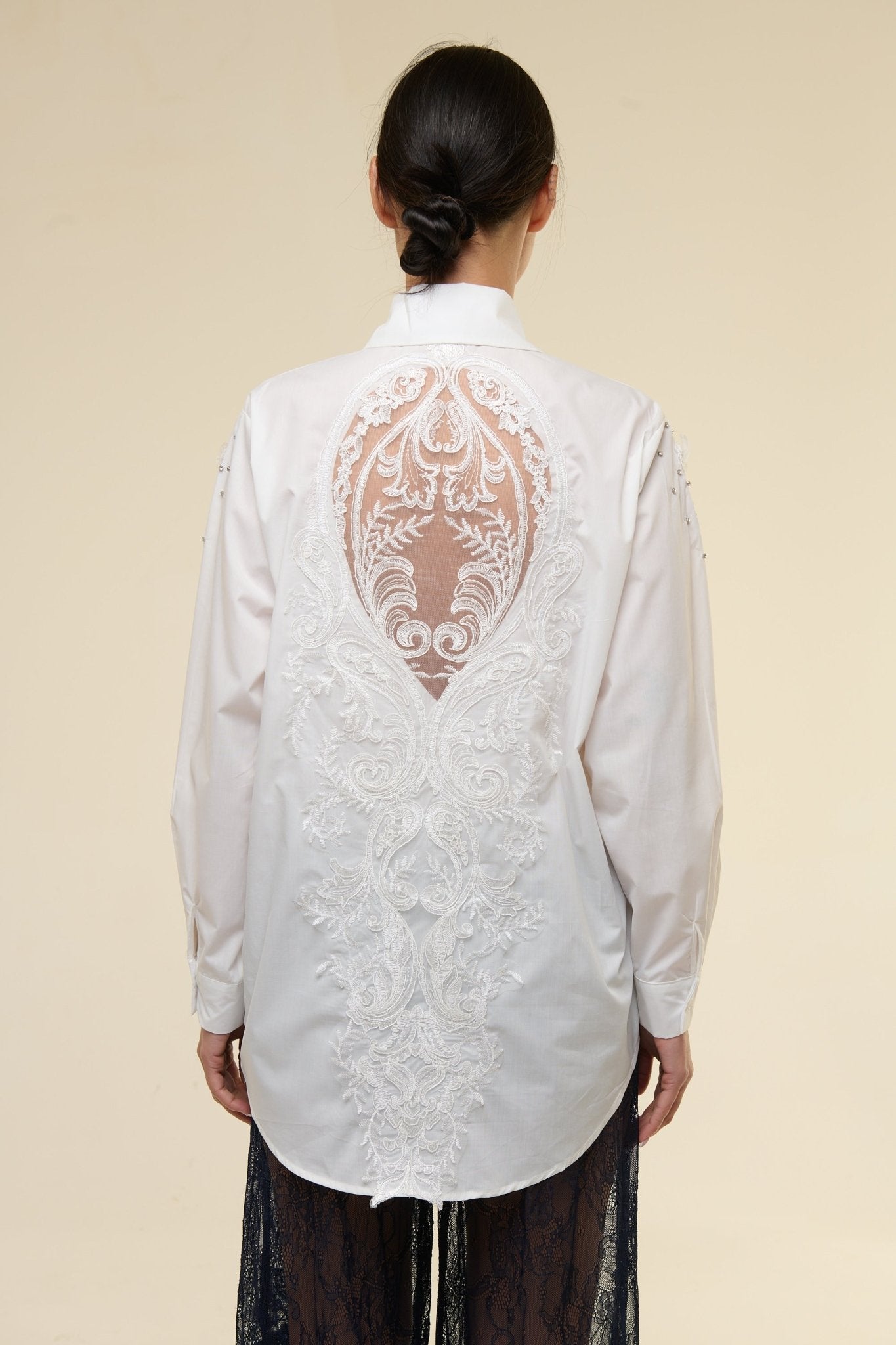 Camicia White Flowers - 22 Spazio Boutique