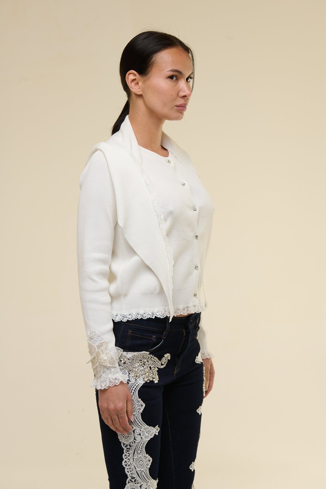 Cardigan Adeline Bianco - 22 Spazio Boutique