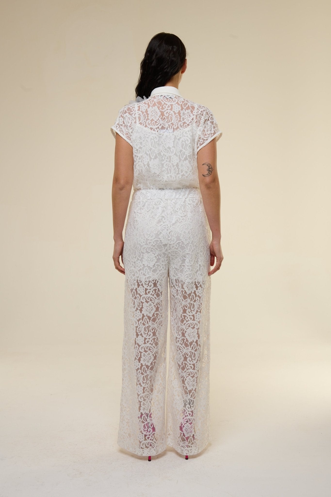 Tuta Pizzo Sandy Bianca - 22 Spazio Boutique