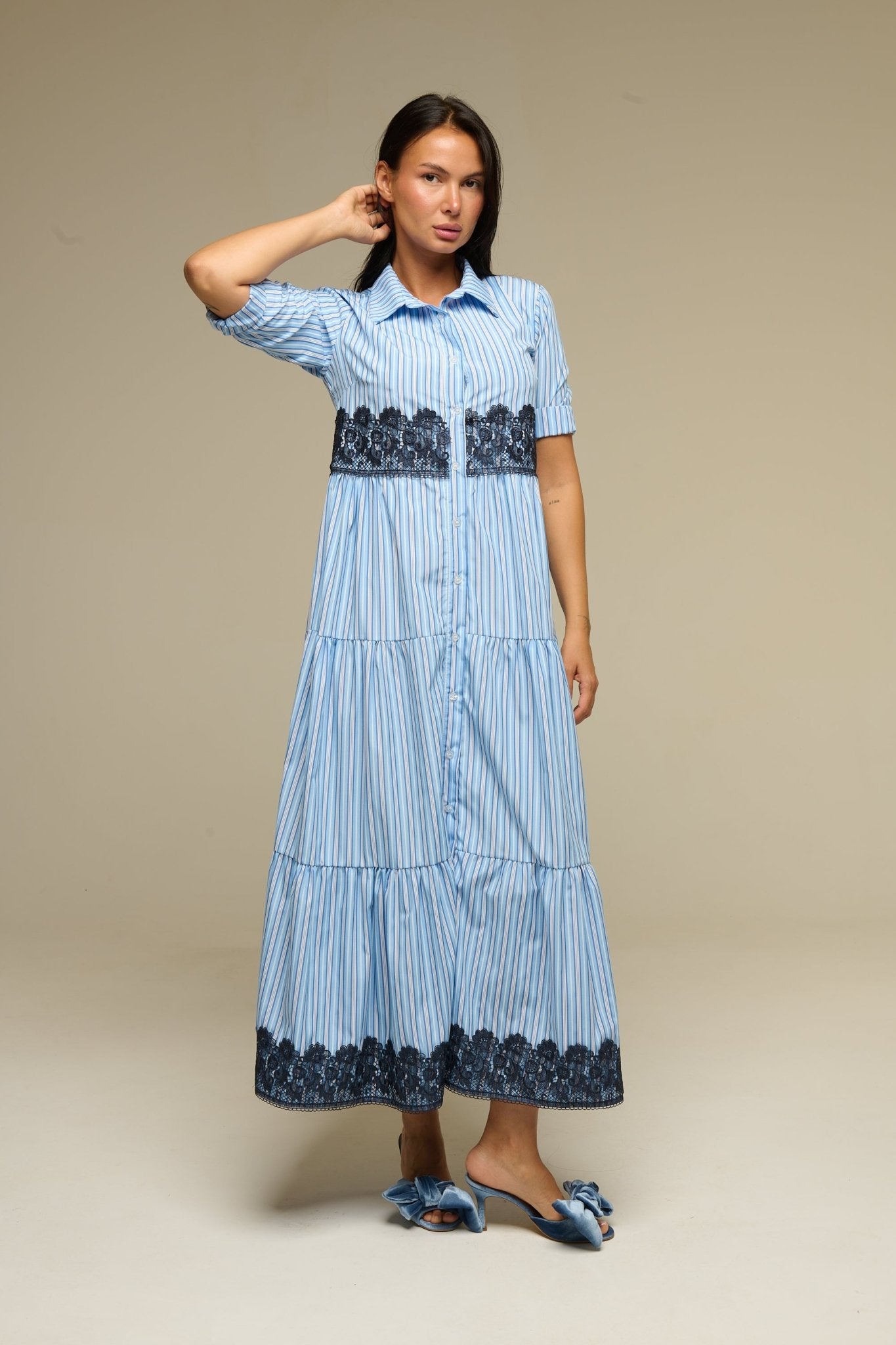 Abito Celeste Josephine - 22 Spazio Boutique