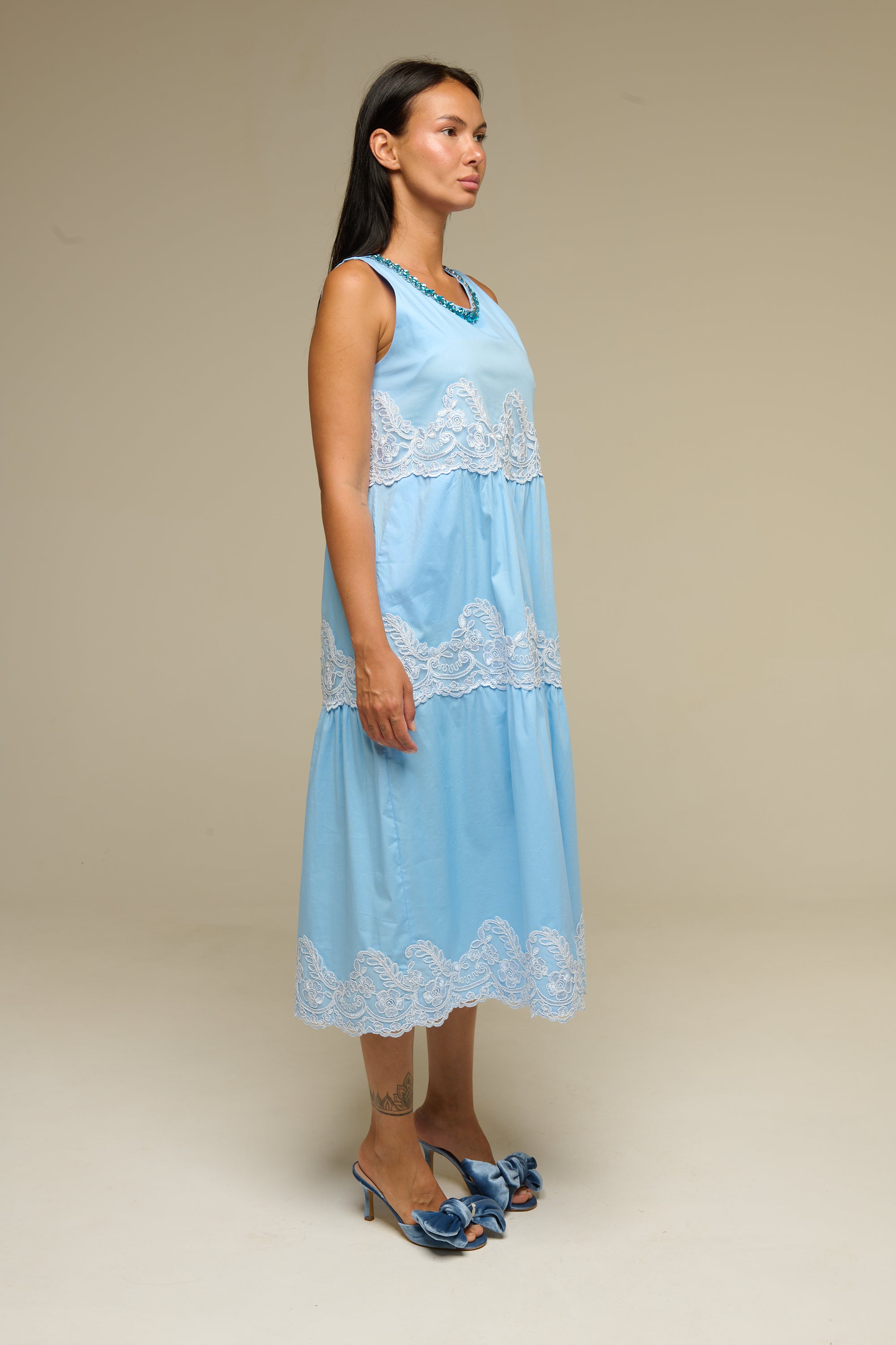 Abito Celeste Cherie