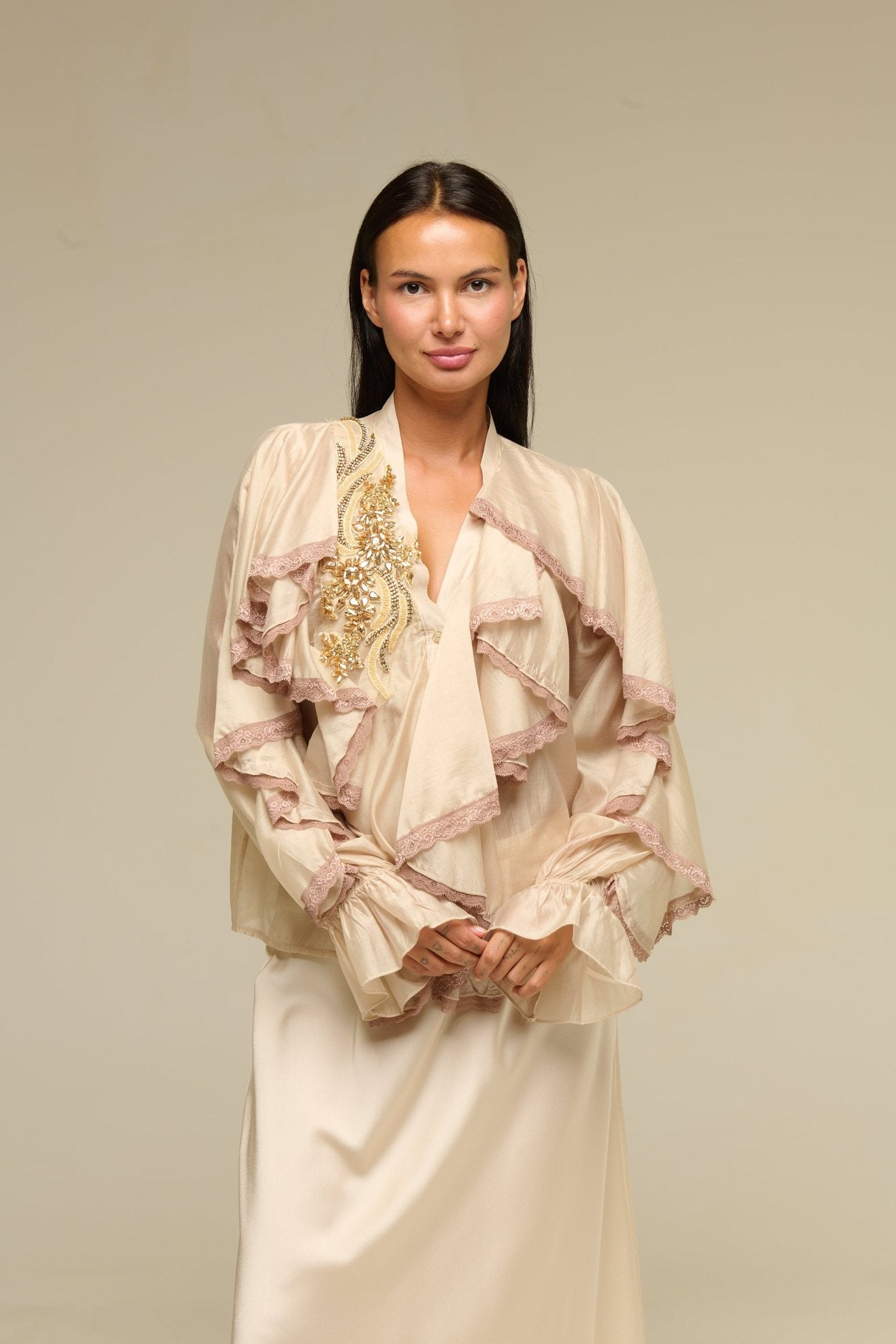Camicia Beige Jayla - 22 Spazio Boutique