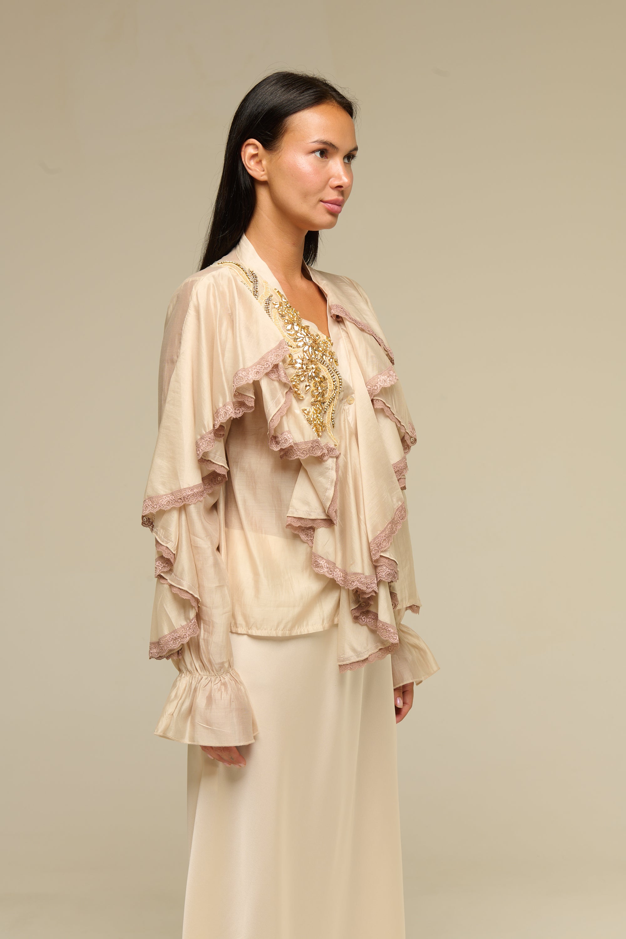 Camicia Beige Jayla