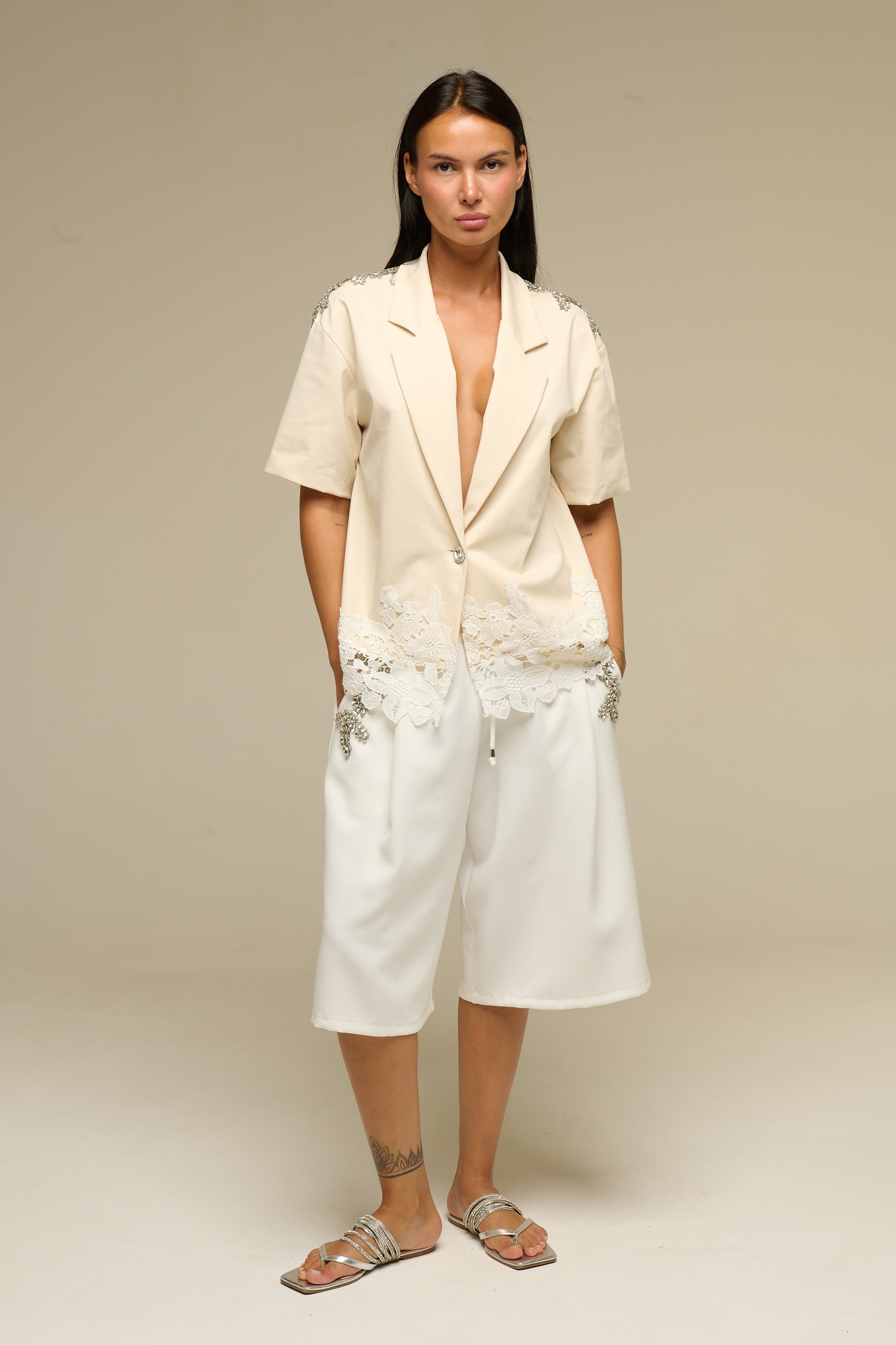 Completo Gilet Beige Camomile