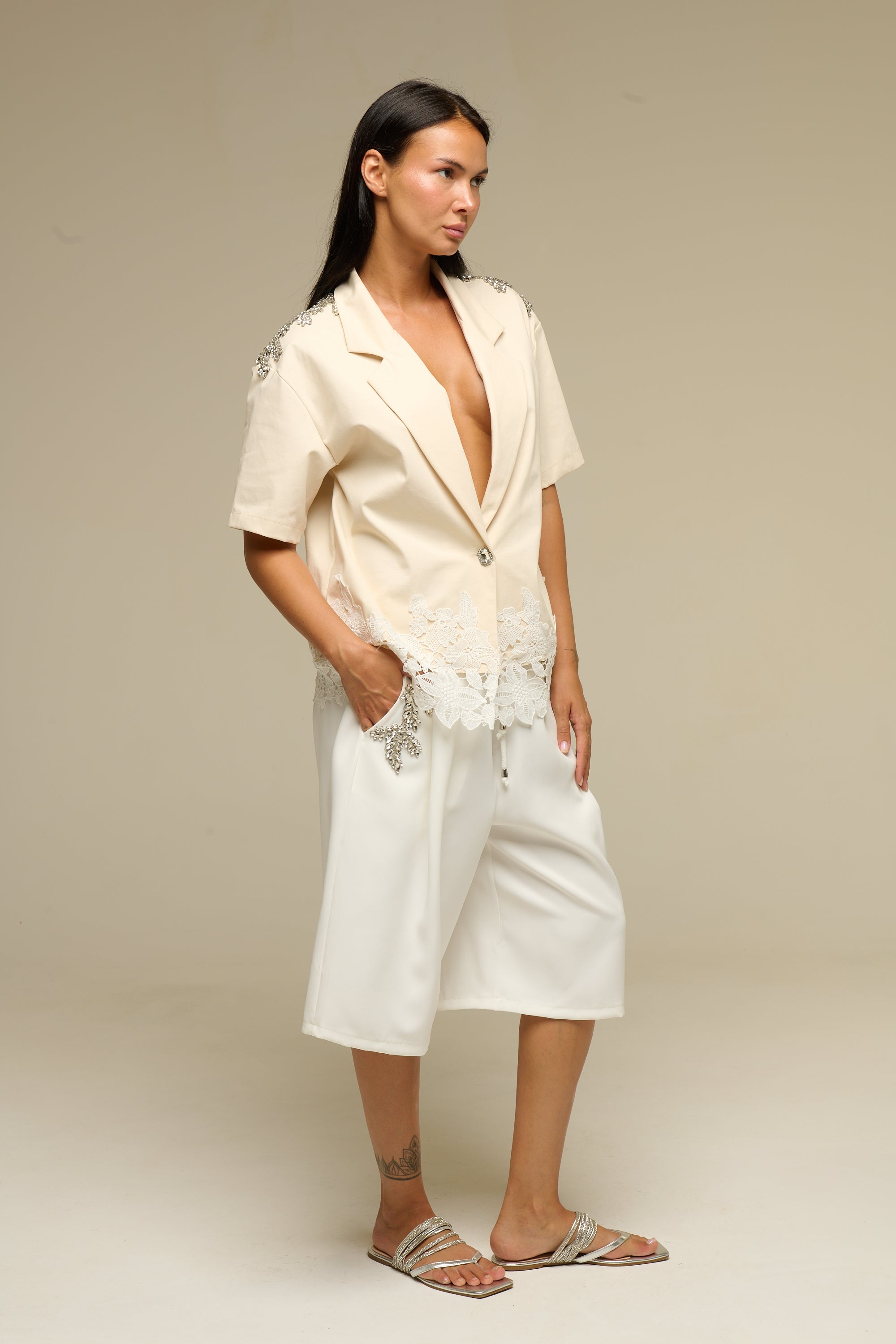 Completo Gilet Beige Camomile