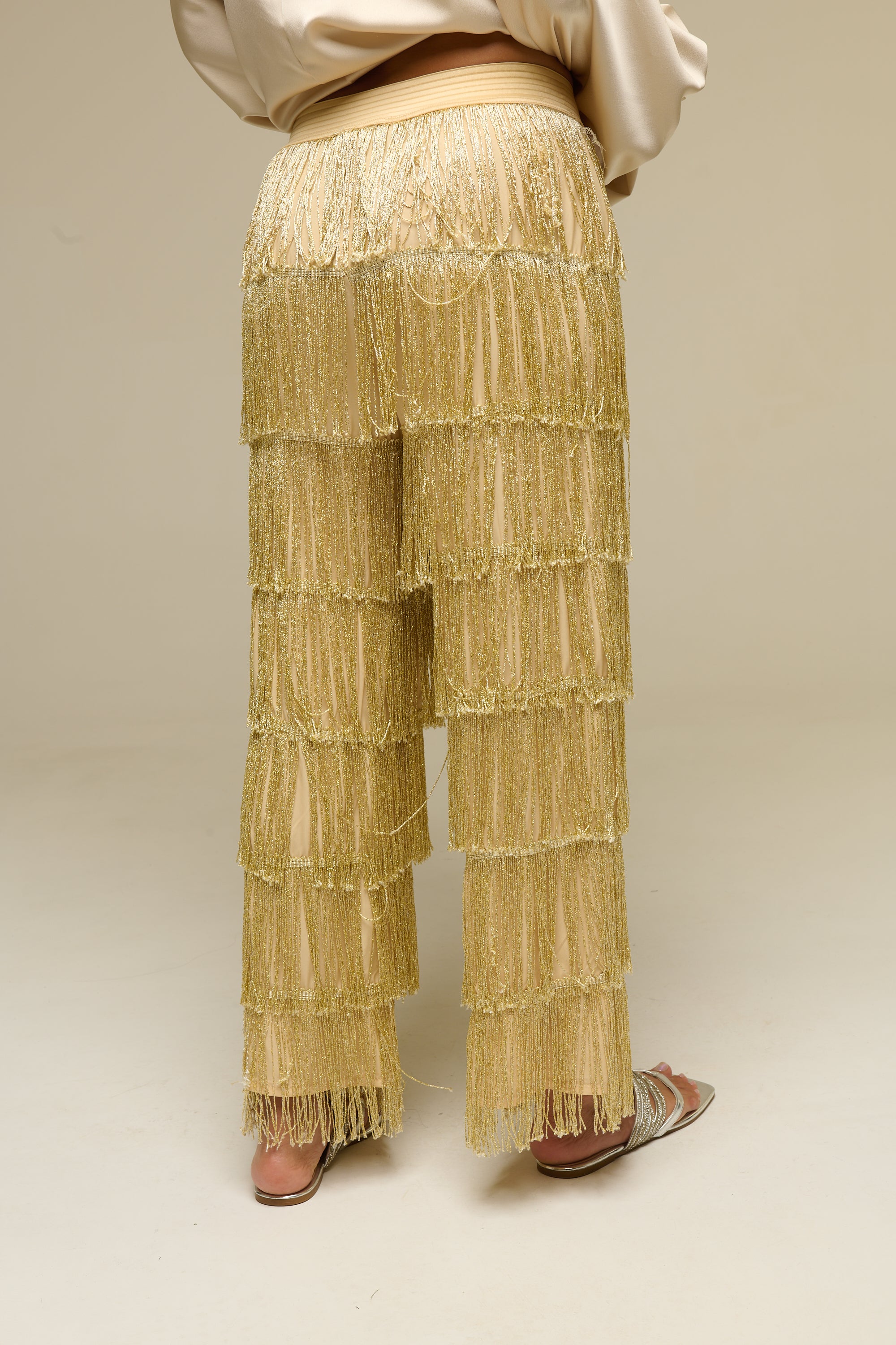 Pantalone Frangia Gold