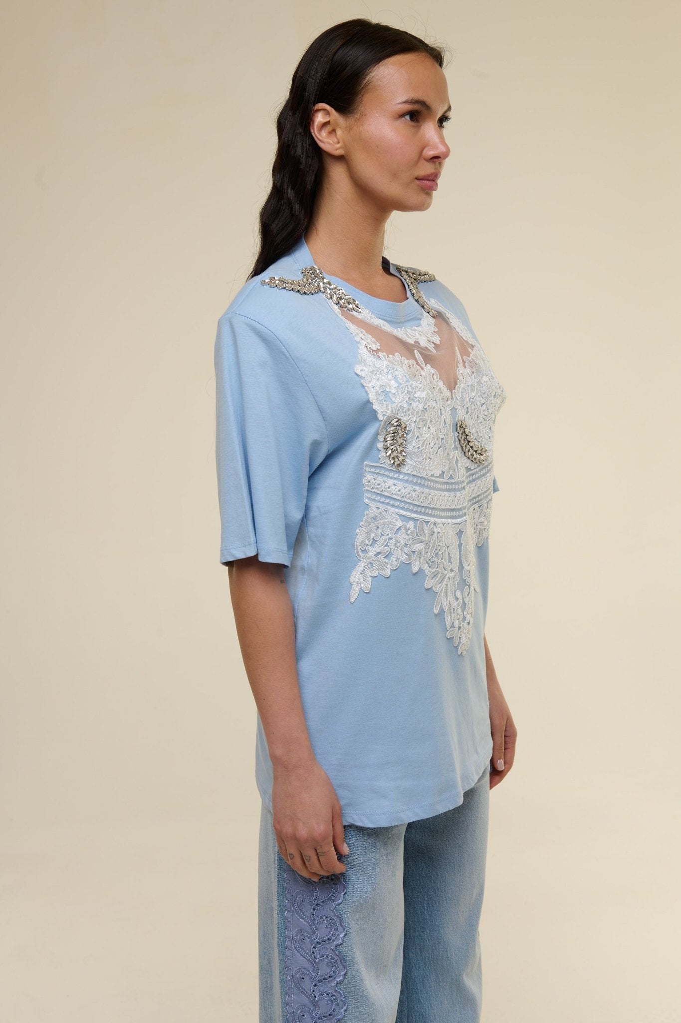 Shirt Azzurra Gioiello - 22 Spazio Boutique