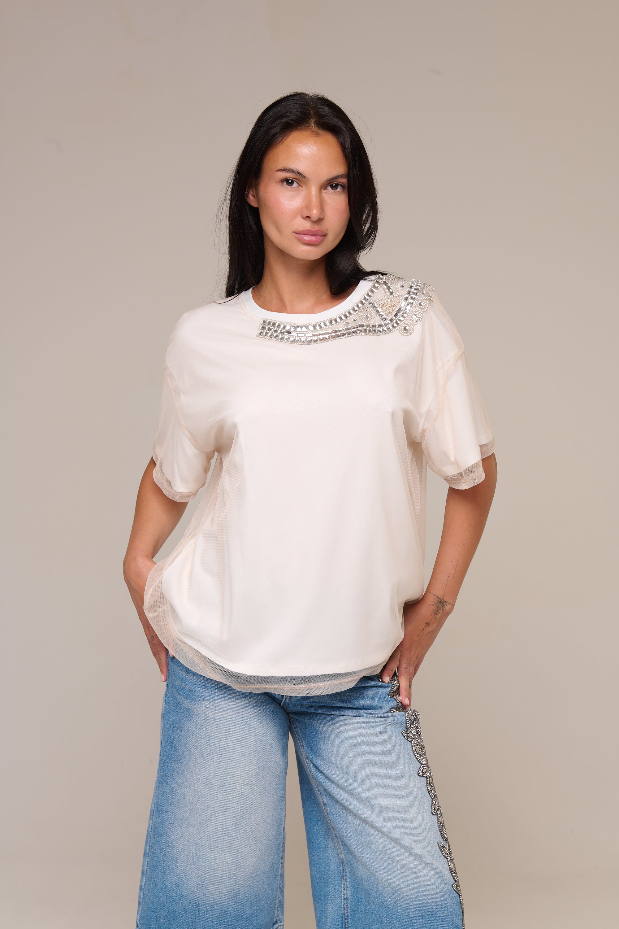 T-Shirt Beige Sher