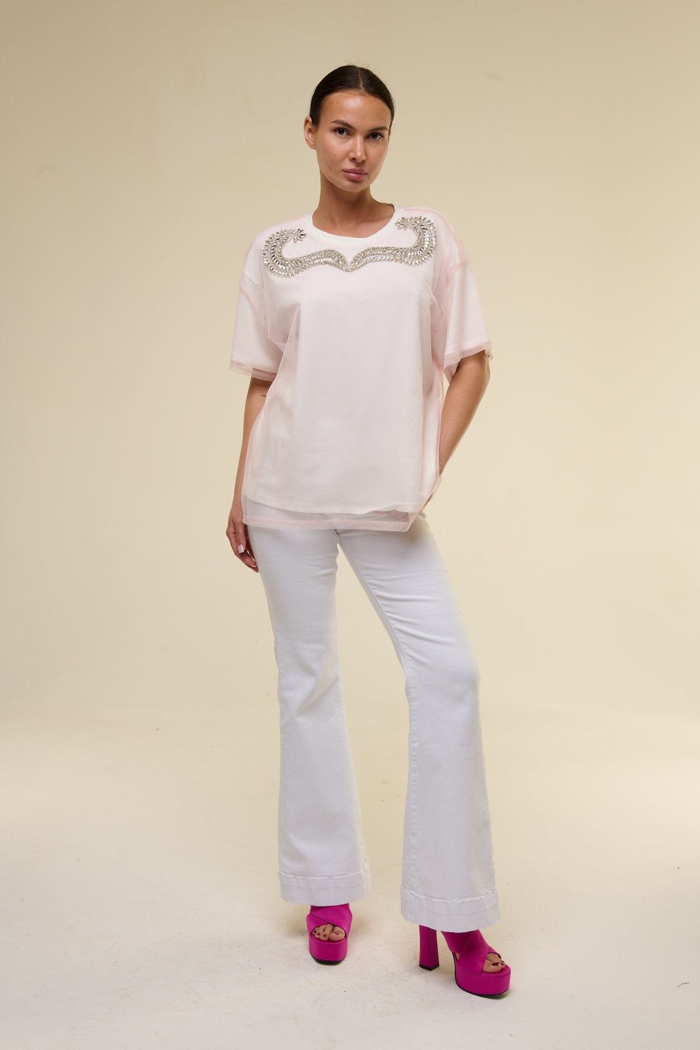 T-Shirt Rosa Sher - 22 Spazio Boutique