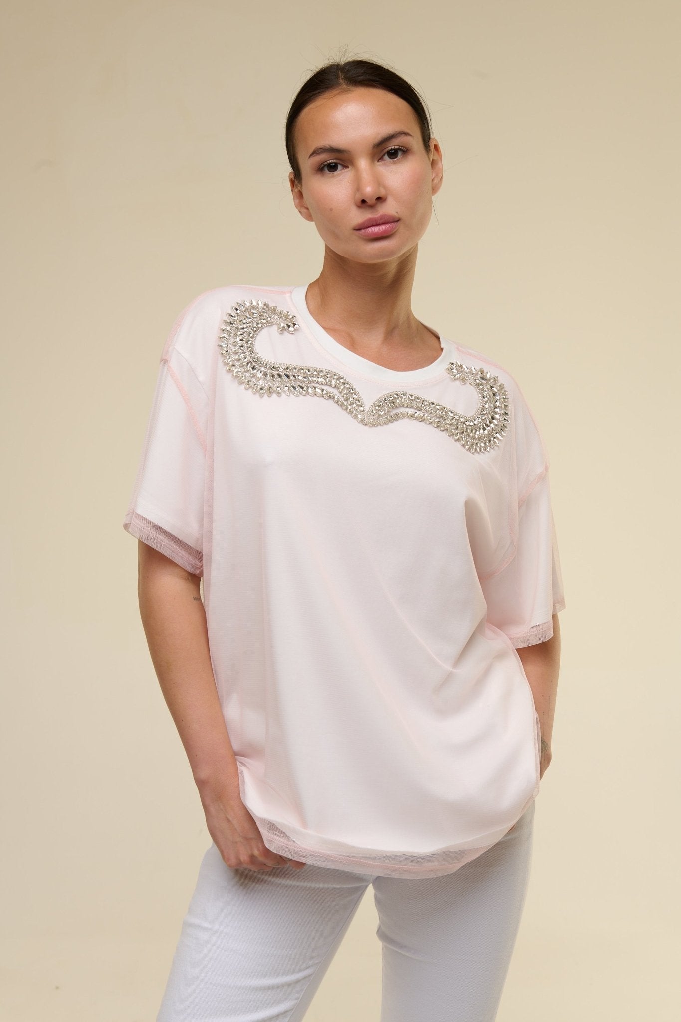 T-Shirt Rosa Sher - 22 Spazio Boutique