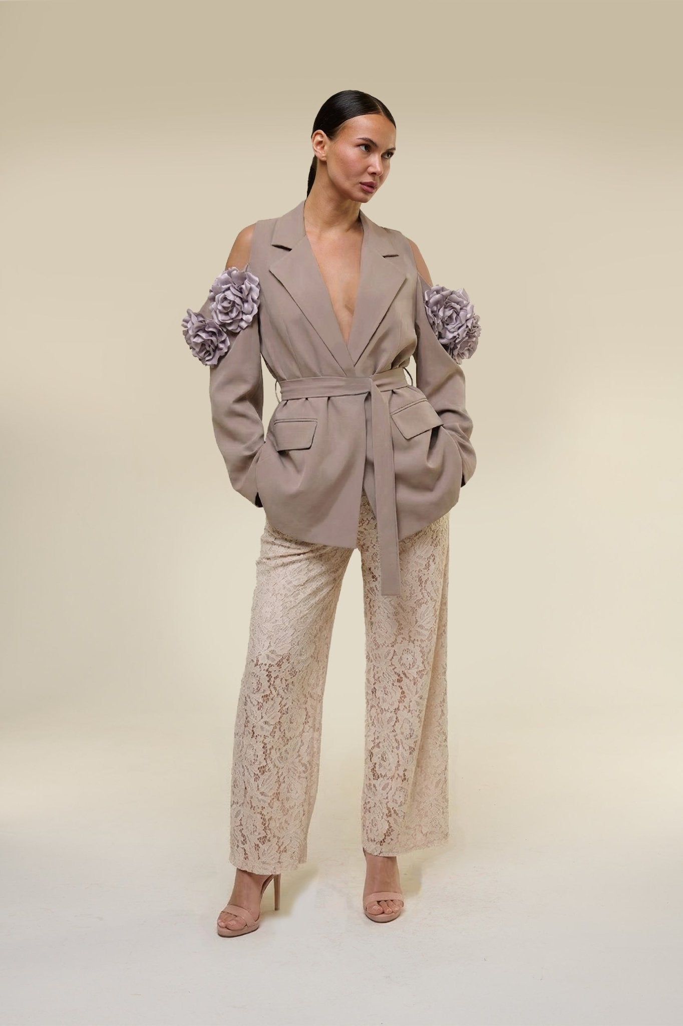 Tailleur Over Rose Beige - 22 Spazio Boutique