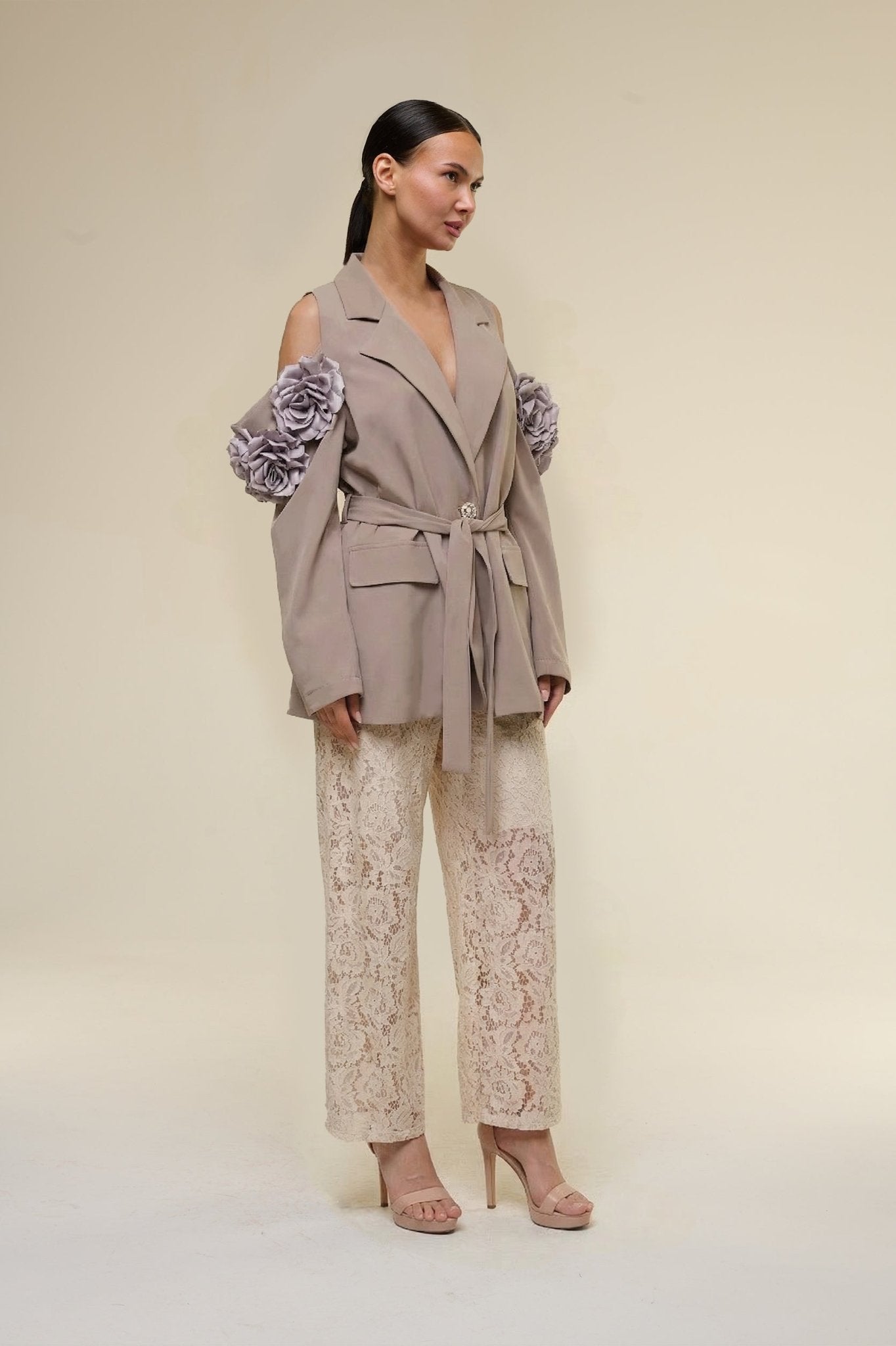 Tailleur Over Rose Beige - 22 Spazio Boutique