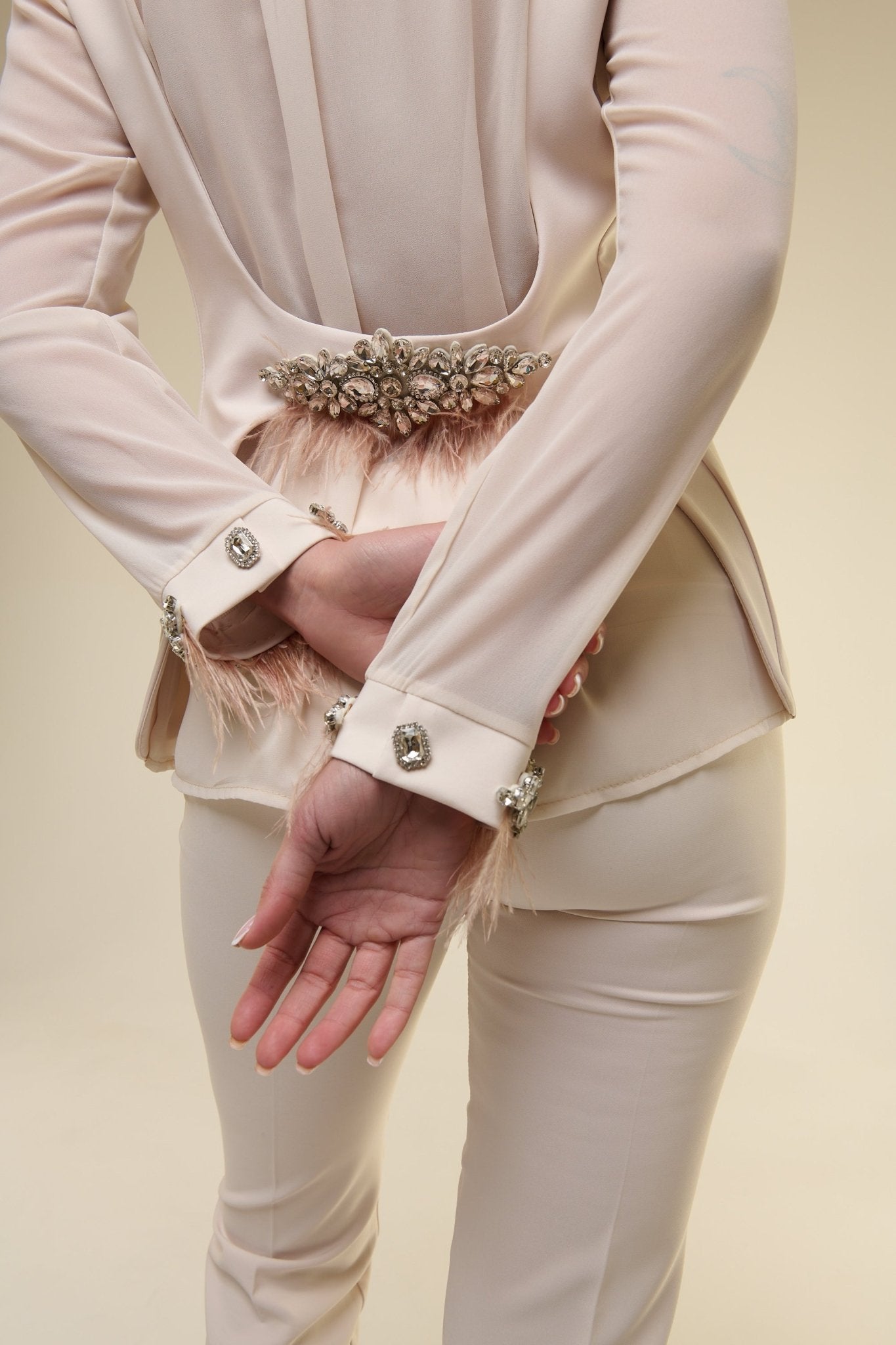 Tailleur Chiffon Beige - 22 Spazio Boutique