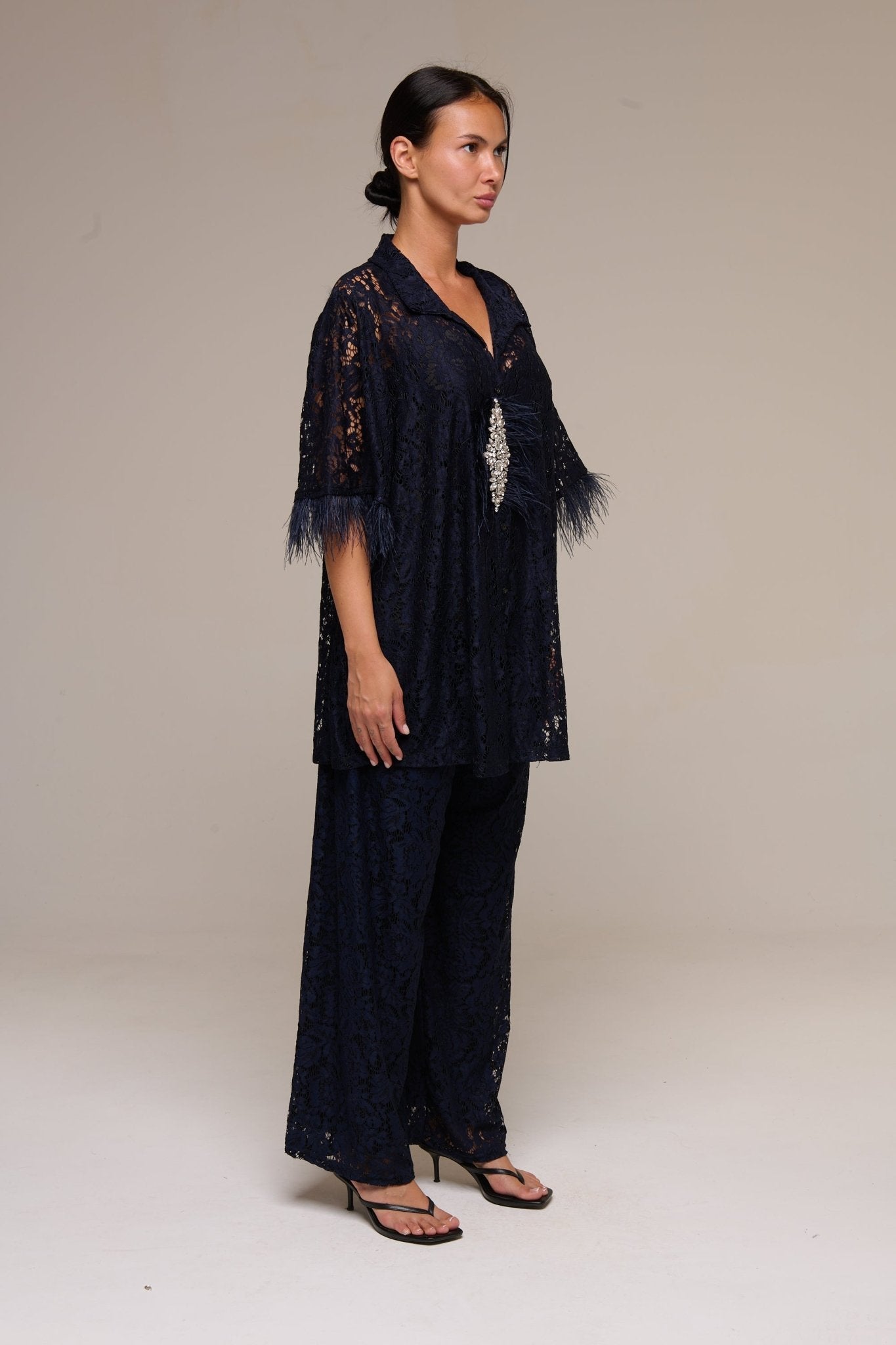 Completo Pizzo Jessica Blu - 22 Spazio Boutique
