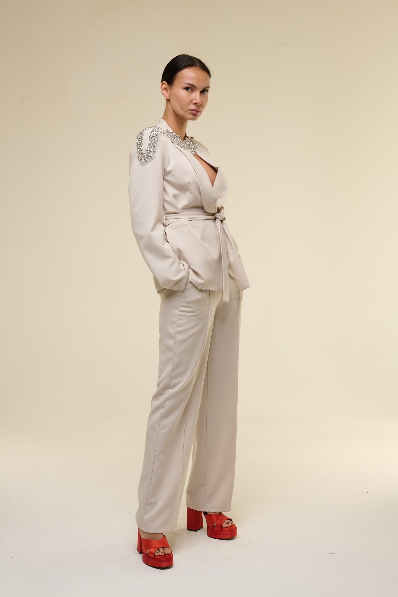 Tailleur Sofy Beige - 22 Spazio Boutique