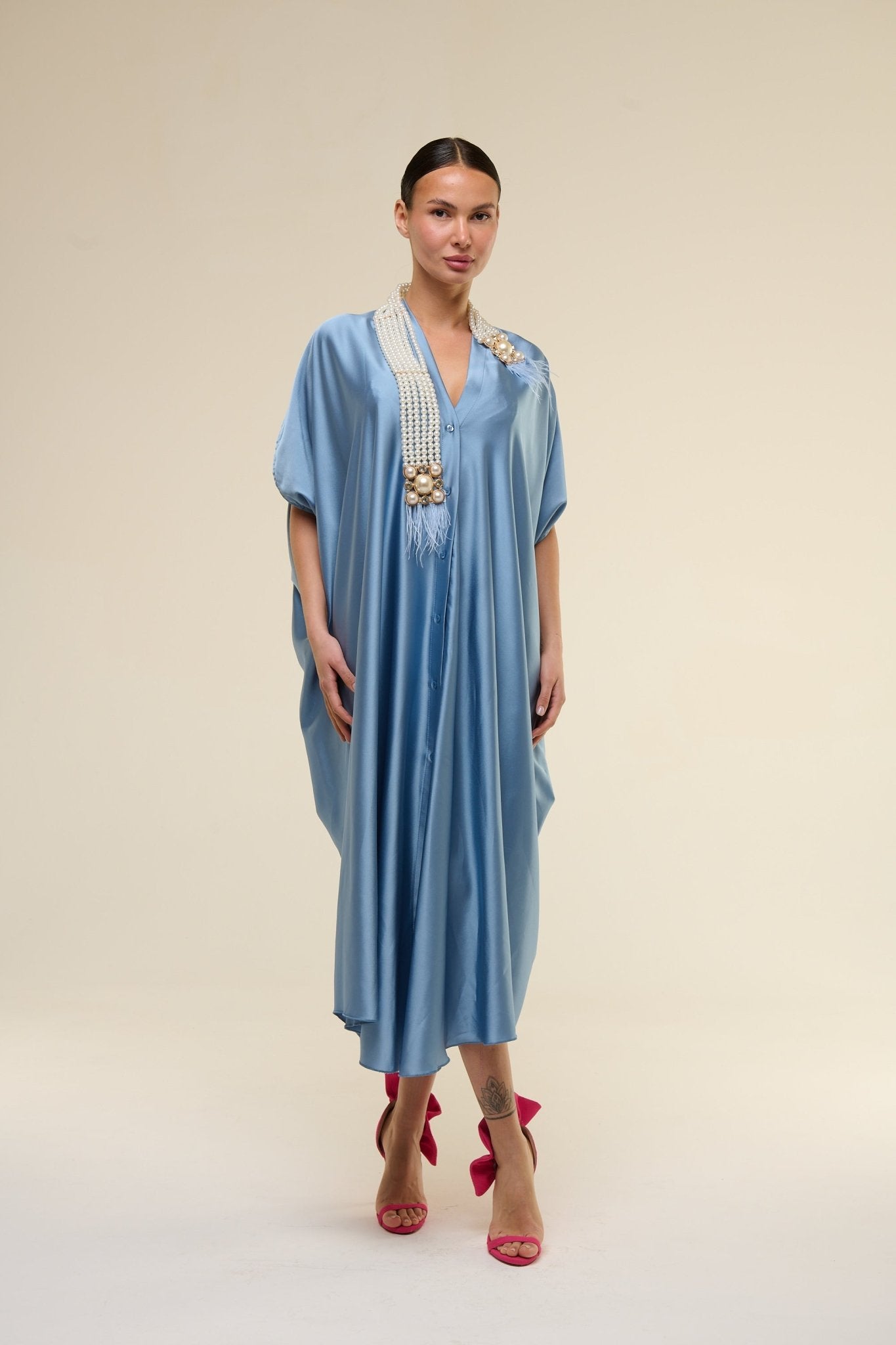 Caftano Gioiello Azzurro - 22 Spazio Boutique