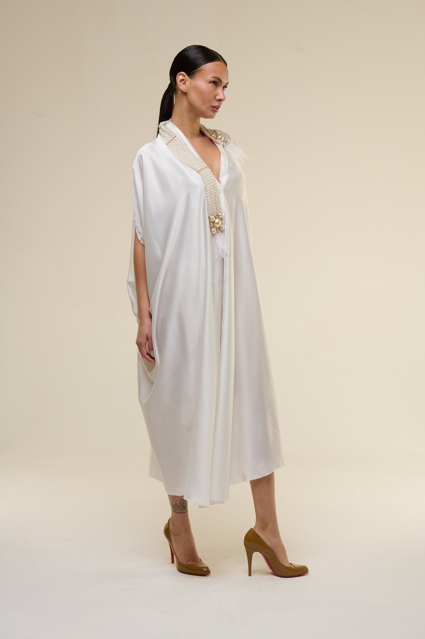 Caftano Gioiello Bianco Avorio - 22 Spazio Boutique