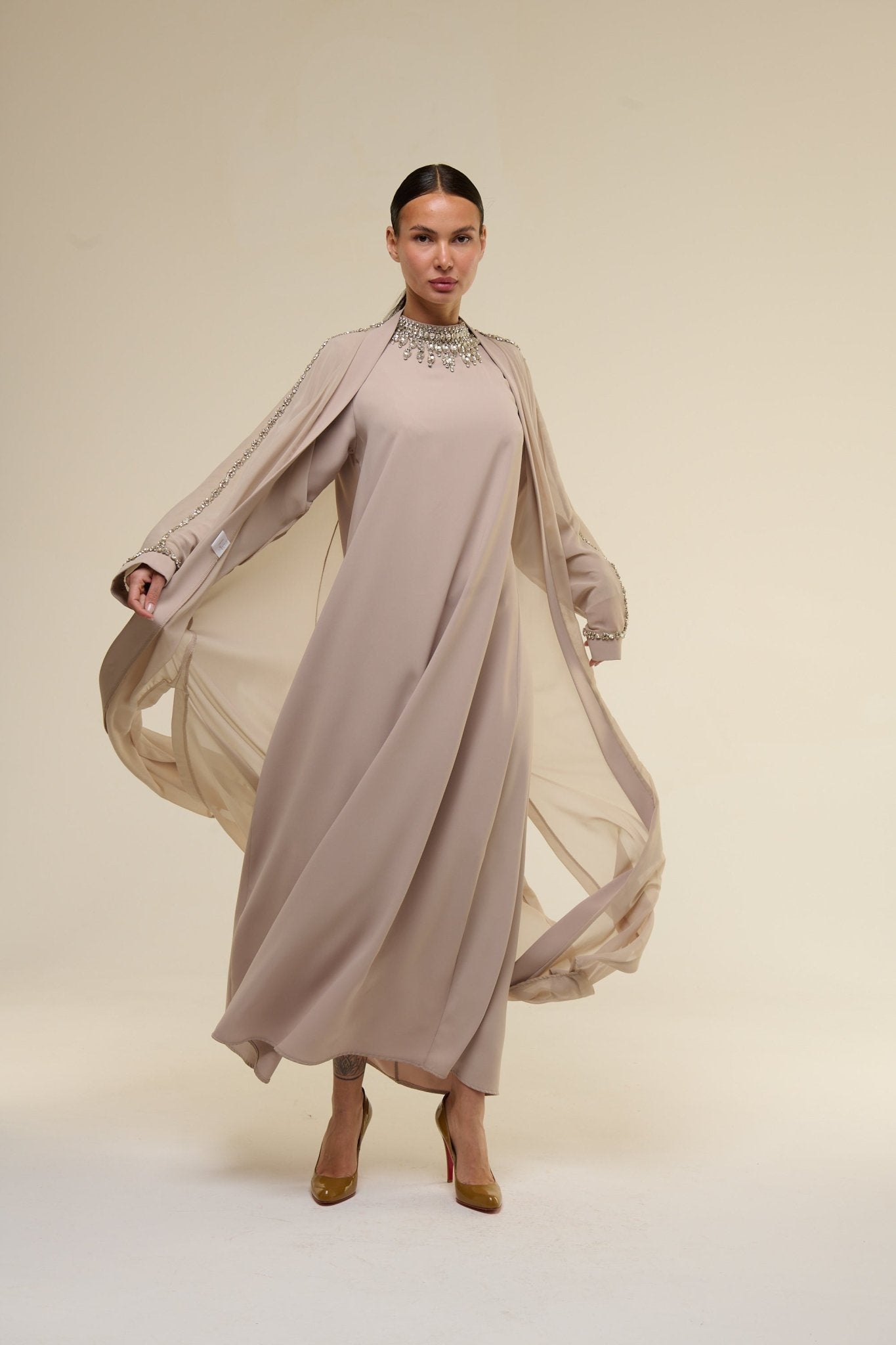 Caftano Nancy Beige - 22 Spazio Boutique