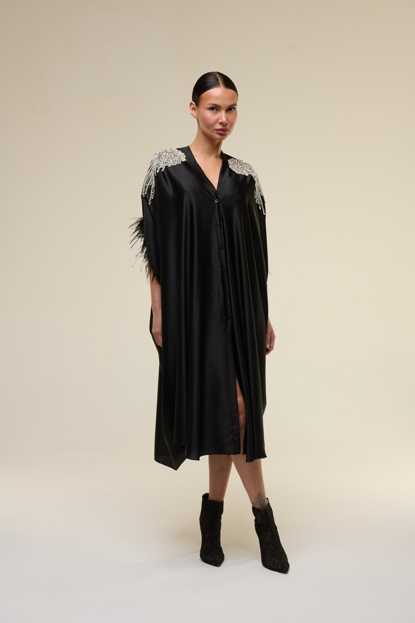 Caftano Gioiello Nero - 22 Spazio Boutique