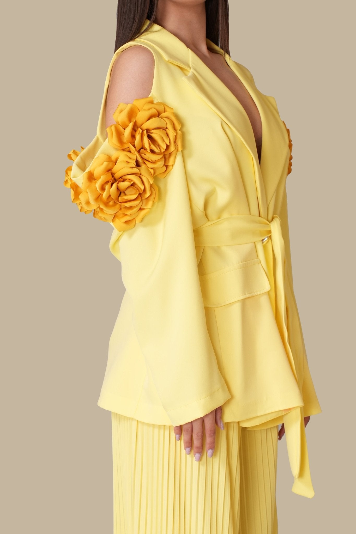 Tailleur Over Rose Giallo - 22 Spazio Boutique