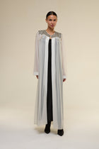 Caftano Nancy Bianco Black - 22 Spazio Boutique