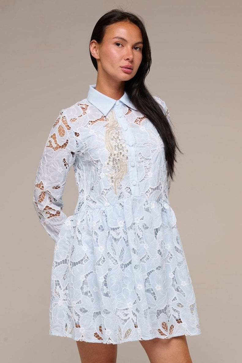 Abito Marisol Celeste - 22 Spazio Boutique