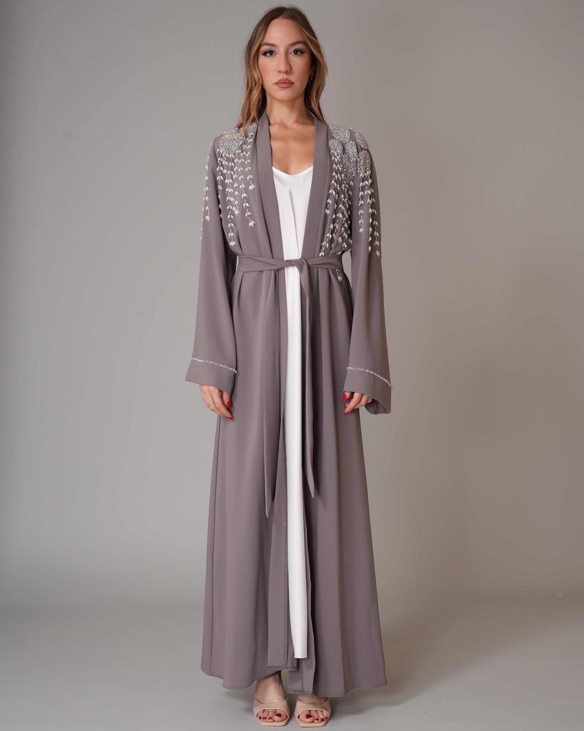 Caftano Nancy Grigio