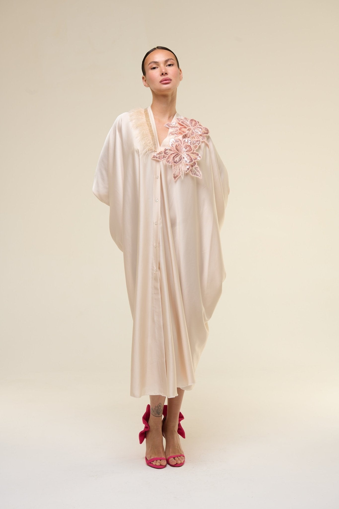 Caftano Gioiello Cipria - 22 Spazio Boutique