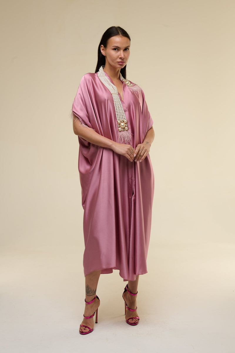 Caftano Rosato Perle - 22 Spazio Boutique