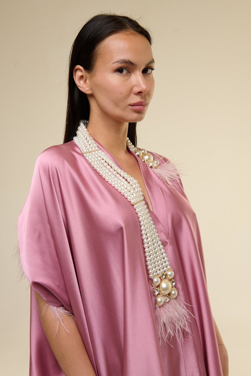 Caftano Rosato Perle - 22 Spazio Boutique