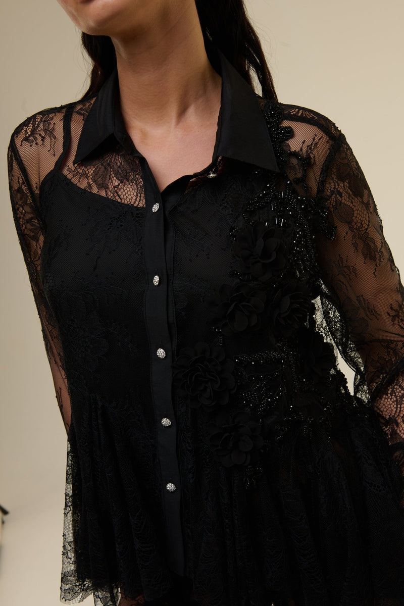 Camicia Darcie Nera - 22 Spazio Boutique