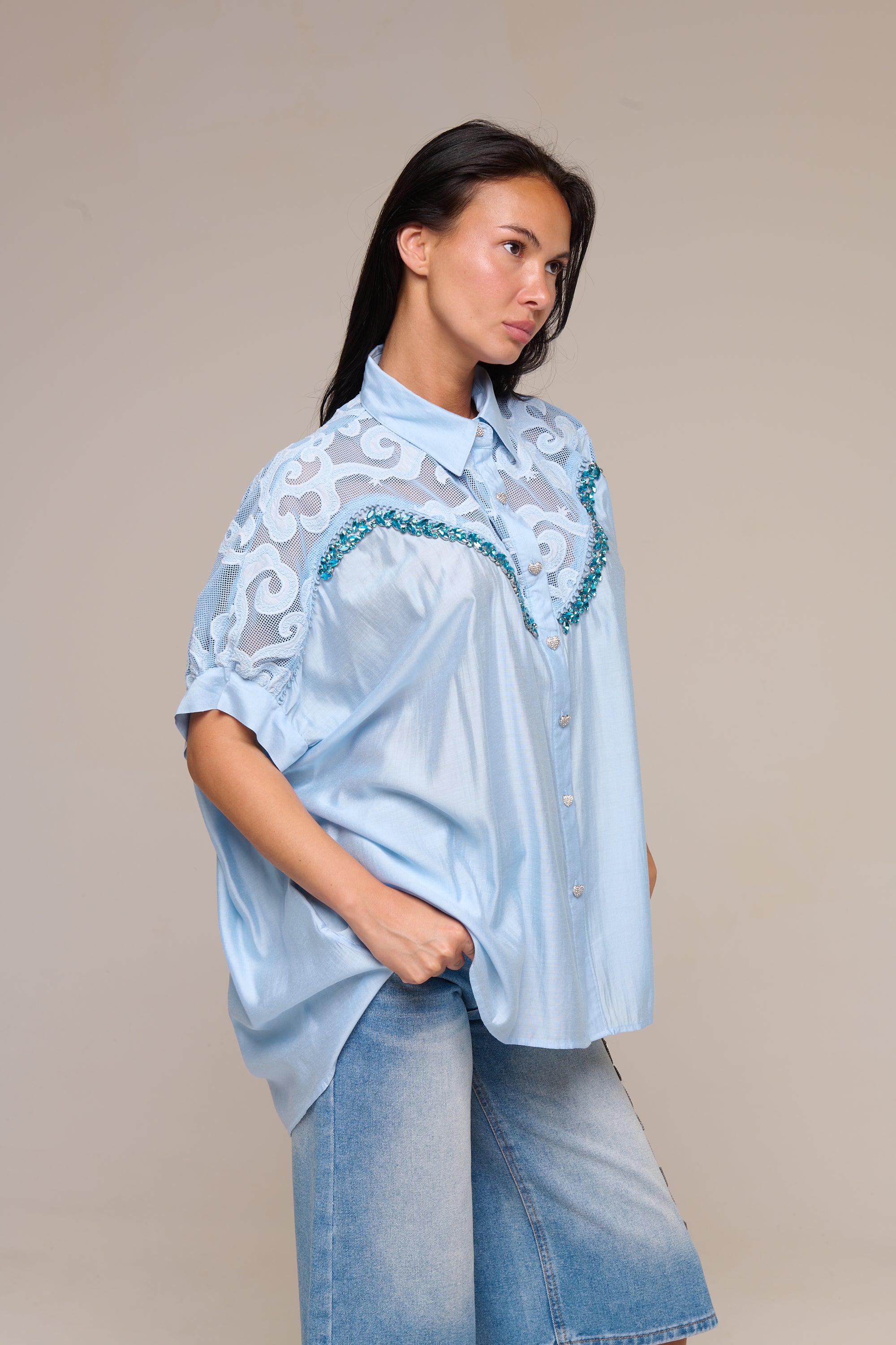 Camicia Rey Azzurra