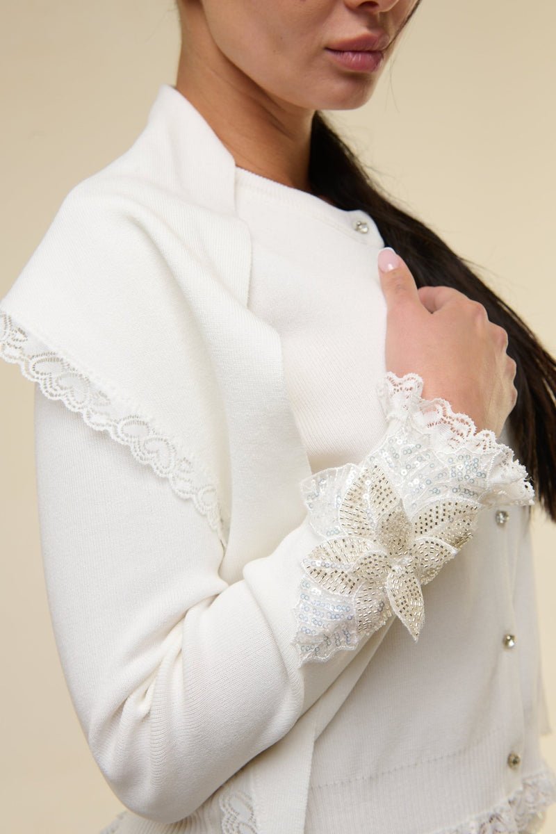 Cardigan Adeline Bianco - 22 Spazio Boutique