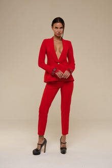 Tailleur Chiffon Rosso