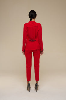 Tailleur Chiffon Rosso