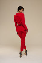 Tailleur Chiffon Rosso