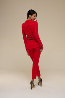 Tailleur Chiffon Rosso