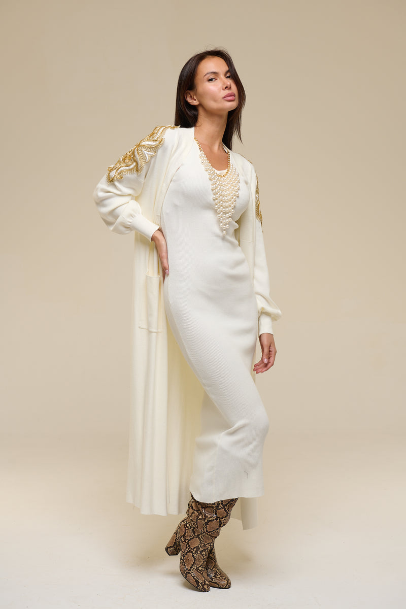 Completo Dress White Pearl