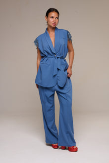 Completo Smanicato Blu Ida