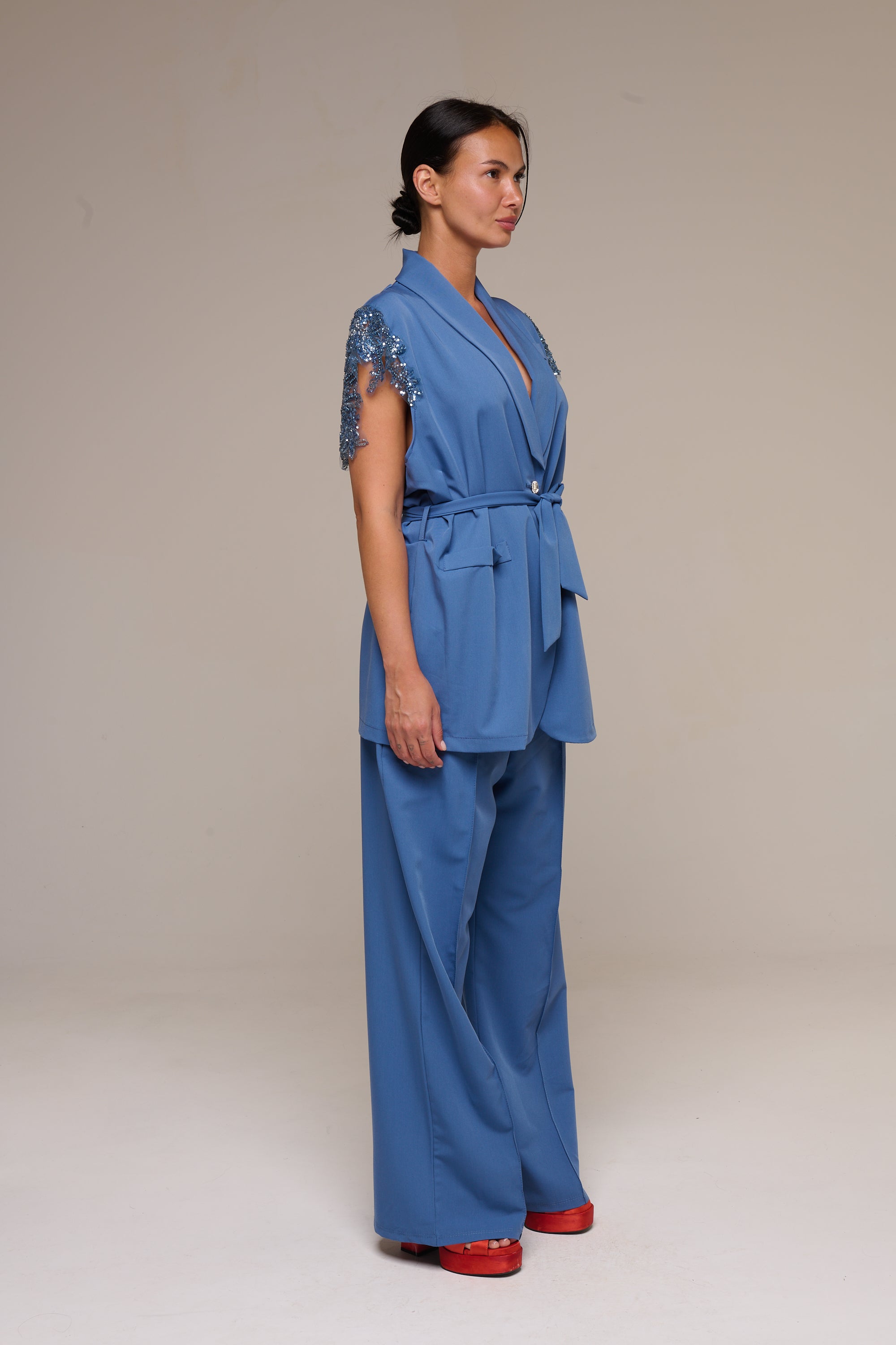 Completo Smanicato Blu Ida