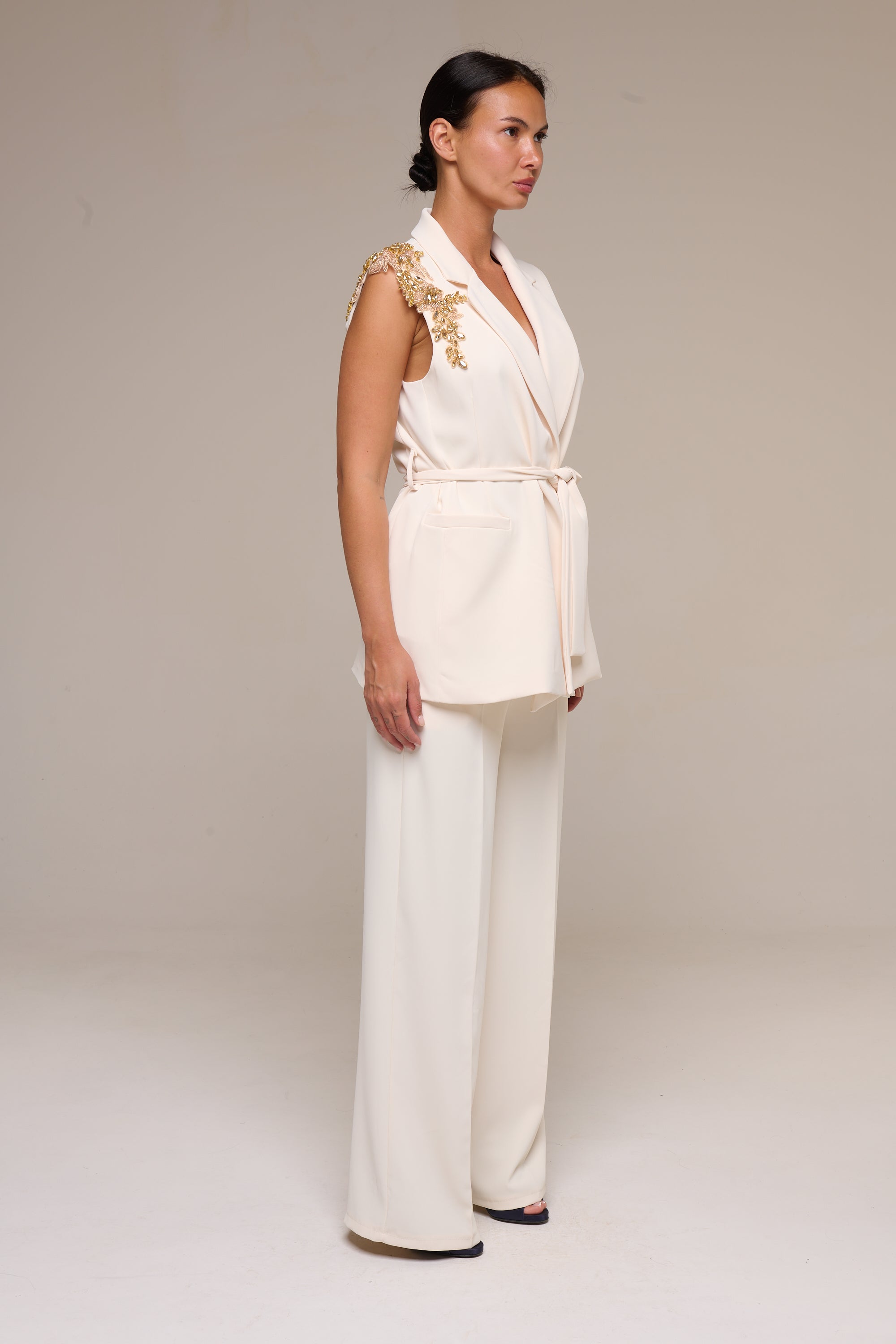 Completo Smanicato Beige Ida