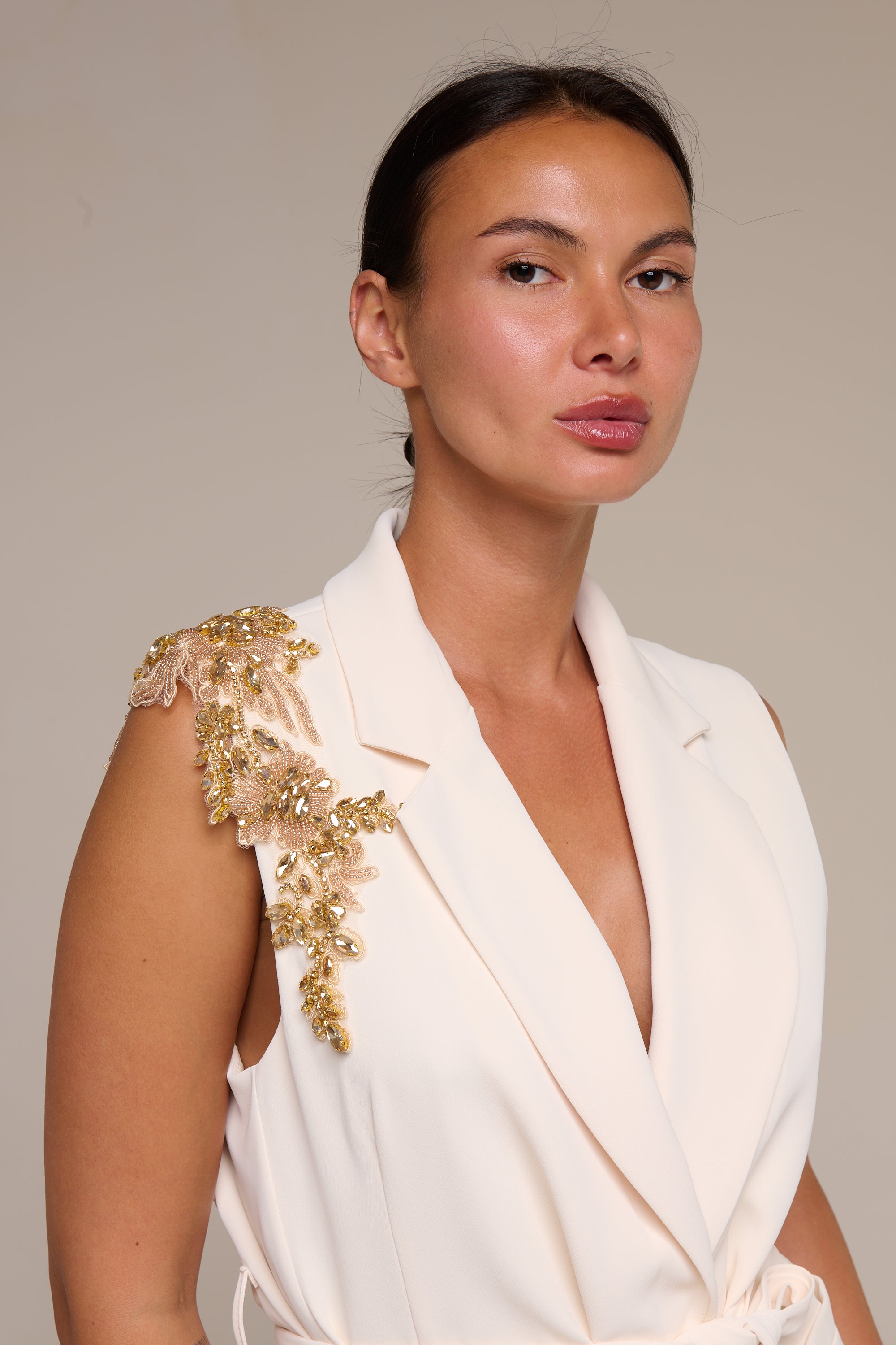Completo Smanicato Beige Ida
